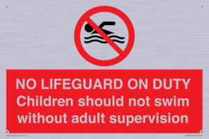 NO LIFEGUARD ON DUTY